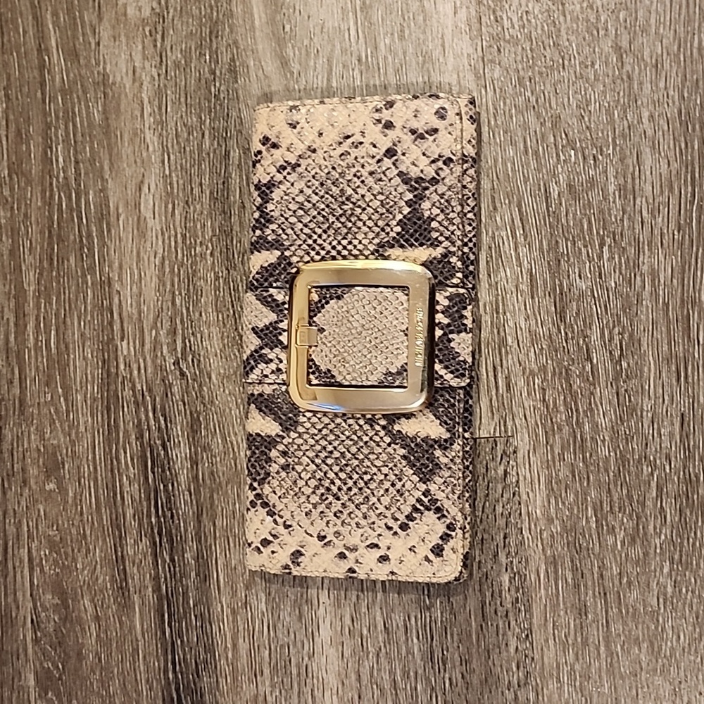 Snakeskin Print Michael Kors Clutch